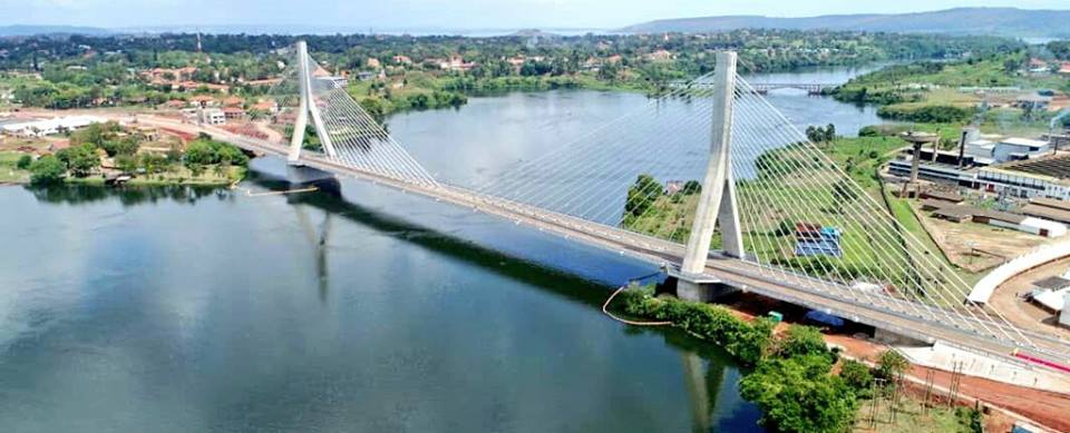 Nile bridge in Jinja Uganda