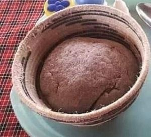 millet bread in an African basket